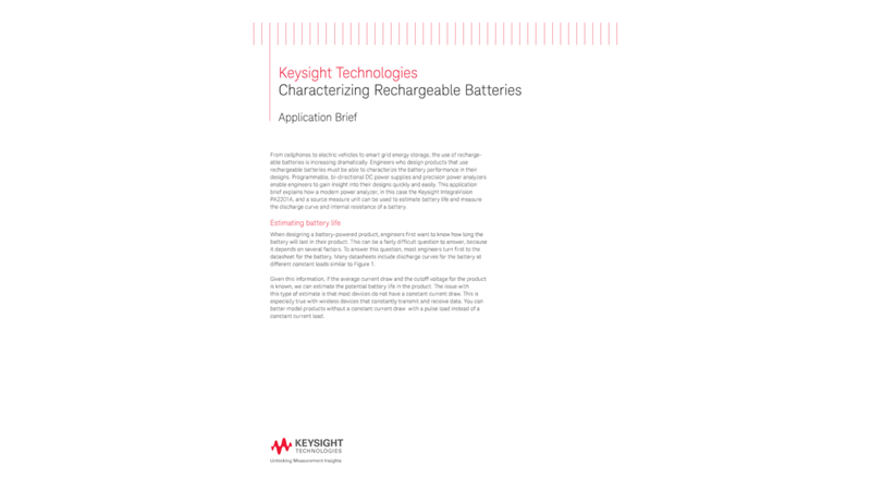 Rechargeable Battery Characterization